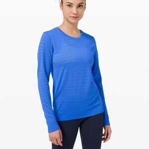 lululemon Breeze By Long Sleeve - Sz 6 - Blue